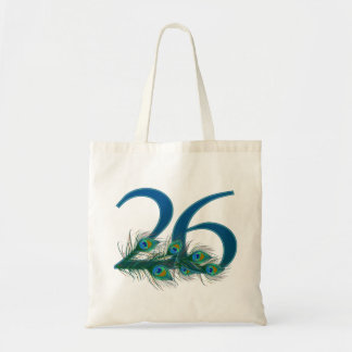 26 Pfauenfeder-Jubiläum Elegant Tragetasche