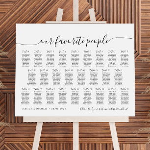 26 Tisch Elegant Unsere Lieblingsleute Sitzordnung Poster