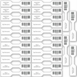 26 UPC Barcode Inventory Barbell Stickers Aufkleber