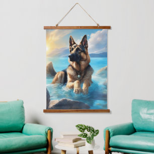 26"x36" vertikale Wandtapete Wandteppich Mit Holzrahmen