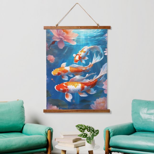 26"x36" vertikale Wandtapete Wandteppich Mit Holzrahmen (Wohnzimmer)