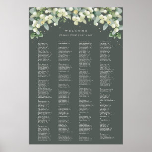 26 x 38" Alphabetische Sitzkarte für 250 Personen Poster