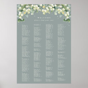 26 x 38" Alphabetische Sitzkarte für 250 Personen Poster