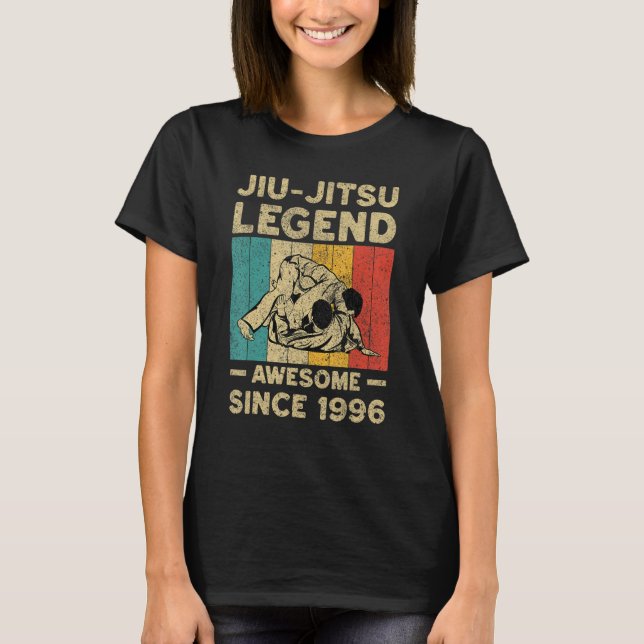 26 Years Old BJJ Jiu Jitsu Legend Awesome Since 19 T-Shirt (Vorderseite)