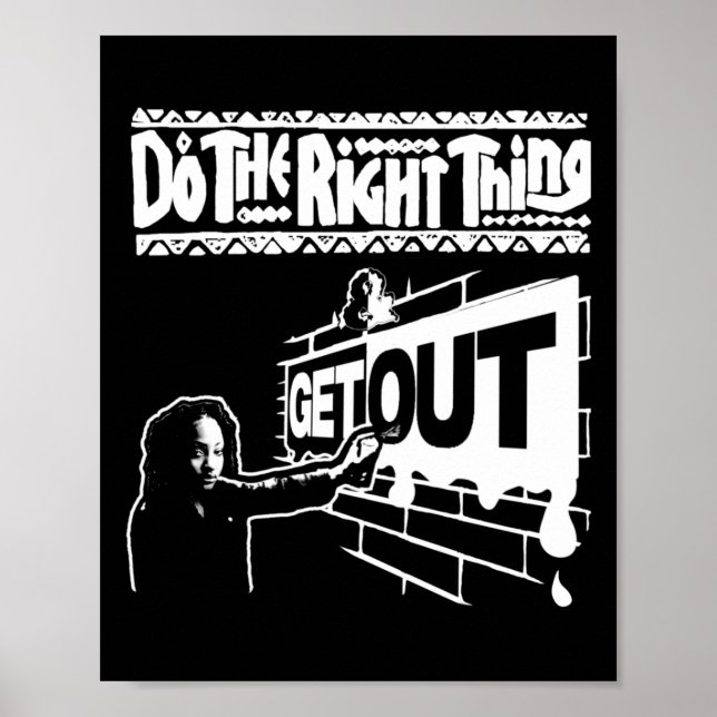 272 Aufkleber raus Poster (Vorne)