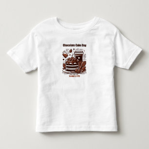 27.01. - Schokoladenkuchen Kleinkind T-shirt