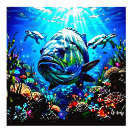 27.03" x 27.03 Ocean View Fotodruck