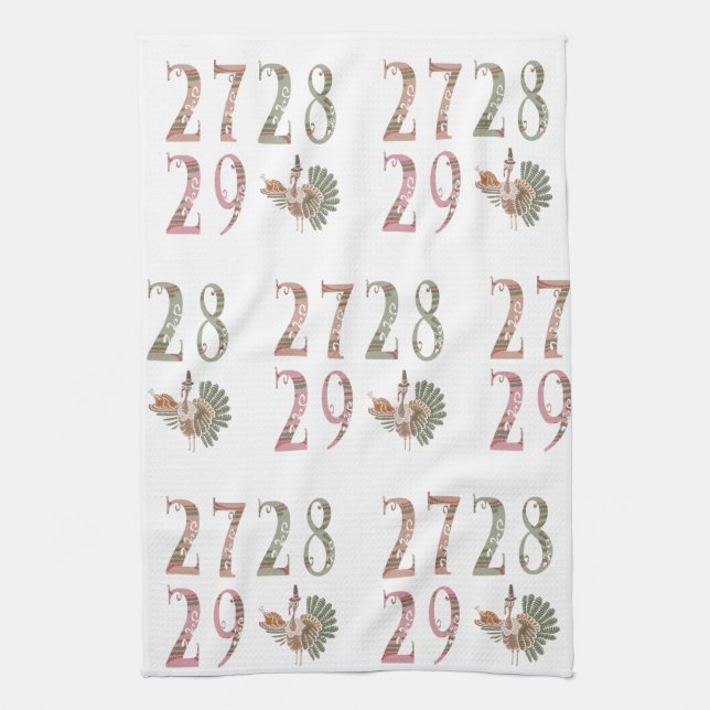 27 28 29 Turkey | Community Sharing of Blessings Geschirrtuch (Vertikal)