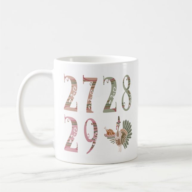 27 28 29 Turkey | Community Sharing of Blessings Kaffeetasse (Links)