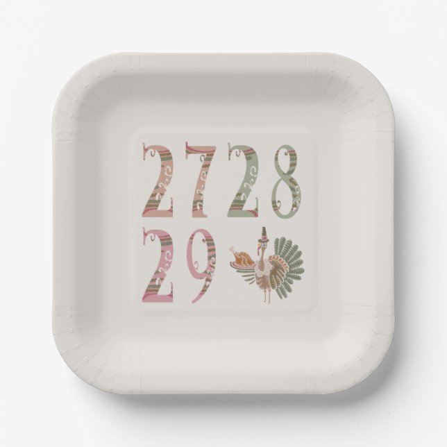 27 28 29 Turkey | Community Sharing of Blessings Pappteller (Vorderseite)