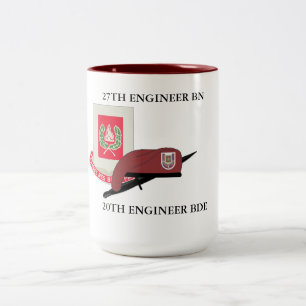 27. ENGINEER BATTALION 20. ENGINEER BRIGADE ZWEIFARBIGE TASSE