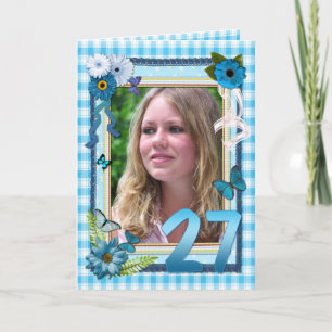 27.Fotokarte für einen Geburtstag Karte