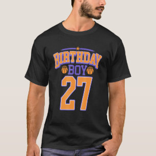 27. Geburtstag Boy Basketball 27 Jahre alter Tag T-Shirt