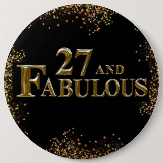 27. Geburtstag Button (Vorderseite)