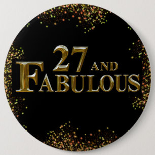 27. Geburtstag Button