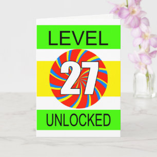 27. Geburtstag Computer Gamer Karte