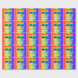 27. Geburtstag: Farbenfroh, Fun Rainbow Pattern #  Geschenkpapier