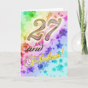27. Geburtstag für jemanden Fabulous Karte