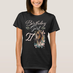 27. Geburtstag Girl Horse 27 Jahre alter Tag T-Shirt