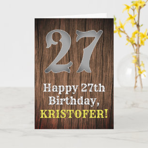 27. Geburtstag: Inspirierter Country Western Look, Karte