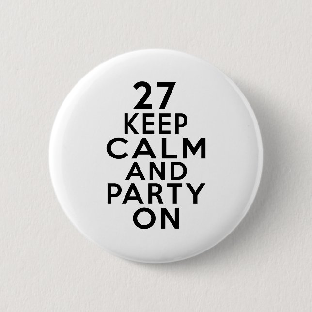 27 Geburtstagsentwürfe Button (Vorderseite)