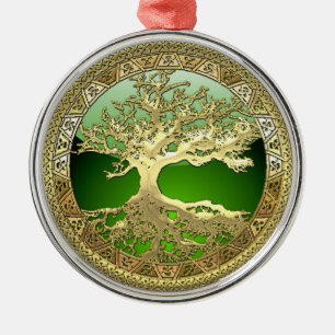 [27] Golden Celtic Tree of Life Ornament Aus Metall