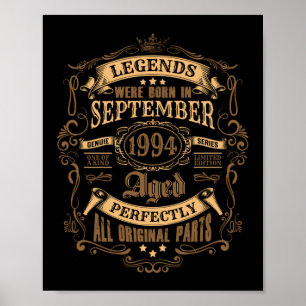 27 Jahre alt Geburtstag Legend Juli 1994 27. Poster