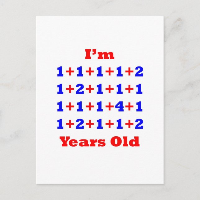 27 Jahre alt! Postkarte (Vorderseite)