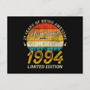 27 Jahre alt Tag 1994 Phantastisch seit 27. Geburt Postkarte