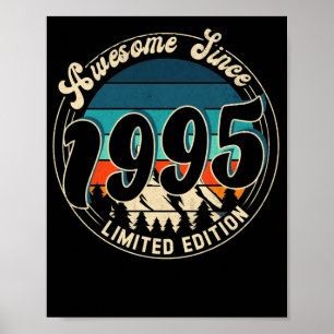 27 Jahre Vintag 27. Geburtstag 1995 Poster