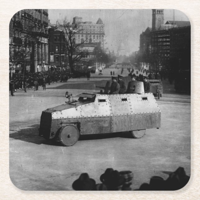 27. März 1917:  Das Geschwader des gepanzerten Rechteckiger Pappuntersetzer (Vorderseite)