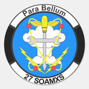 27 SOAMXS RUNDER AUFKLEBER