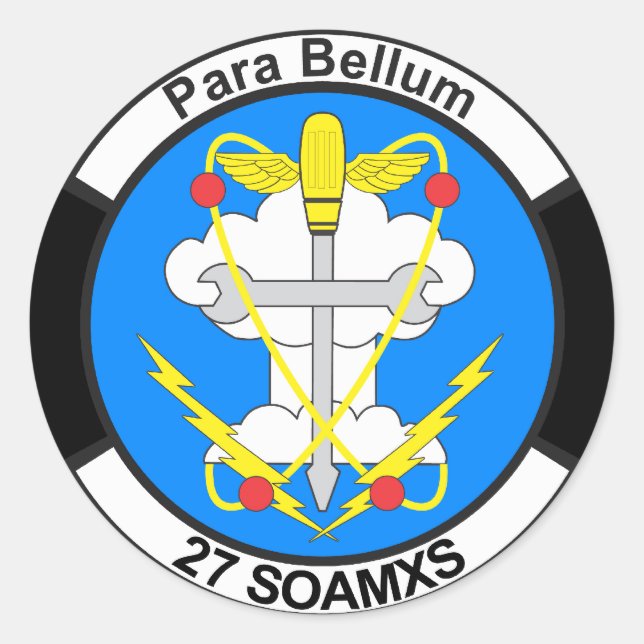 27 SOAMXS RUNDER AUFKLEBER (Vorderseite)