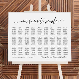 27 Tische Der Sitzplan Unserer Lieblingsleute Poster