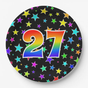 27. Veranstaltung: Bold, Fun, Colorful Rainbow 27 Pappteller