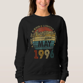 27 Yr Old Awesome Since May  1996 27th Bday Sweatshirt