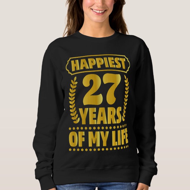 27th Anniversary  Parents Couples Husband Wife Sweatshirt (Vorderseite)
