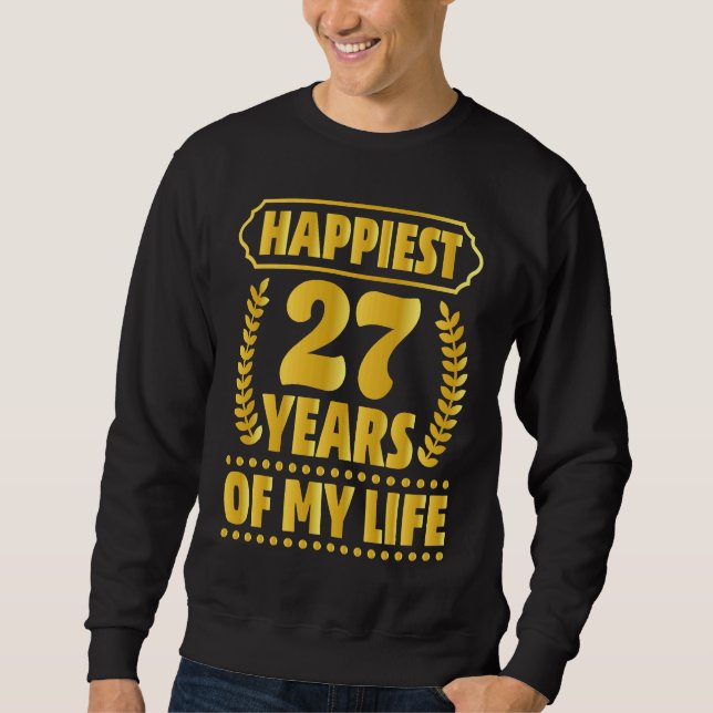 27th Anniversary  Parents Couples Husband Wife Sweatshirt (Vorderseite)