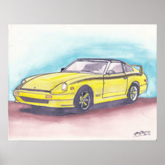 280ZX Aquarelldruck Poster