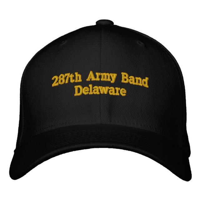 287. Army Band Delaware Bestickte Kappe (Vorderseite)