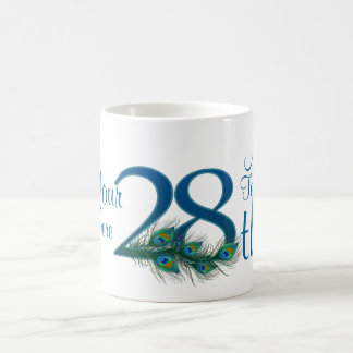# 28 - 28. Hochzeitstag oder 28. Geburtstag Kaffeetasse