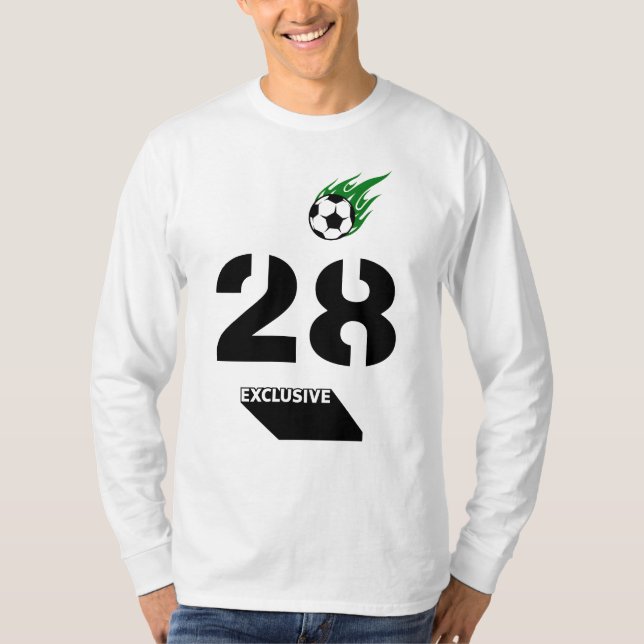 28 American Football Fußball Fan Sports T-Shirt (Vorderseite)