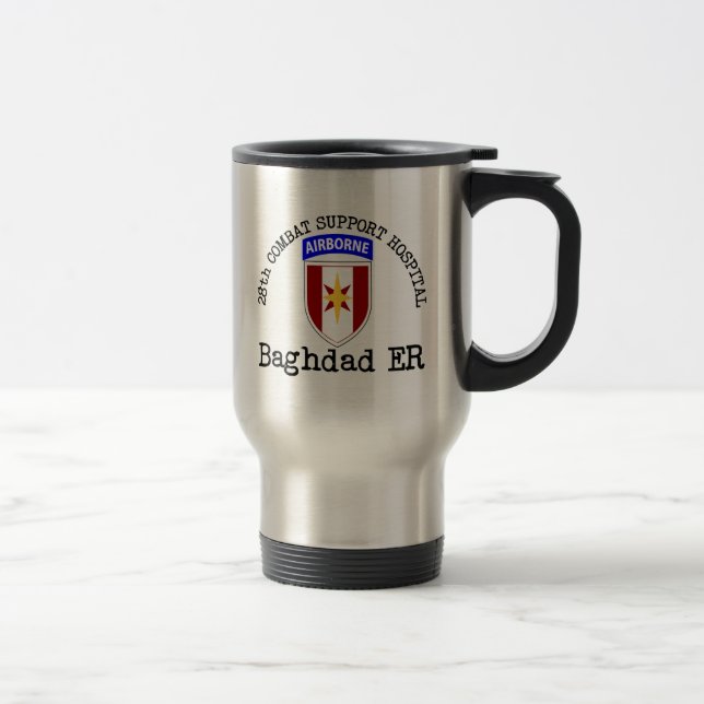 28. CSH Baghdad ER Reisebecher (Rechts)