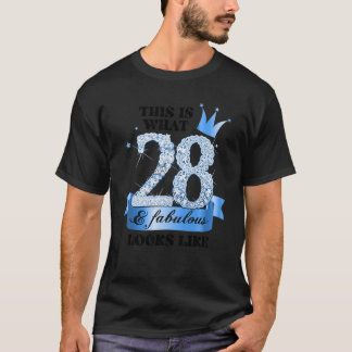 28 & Fabulous I Blue White Party Group Candid Phot T-Shirt