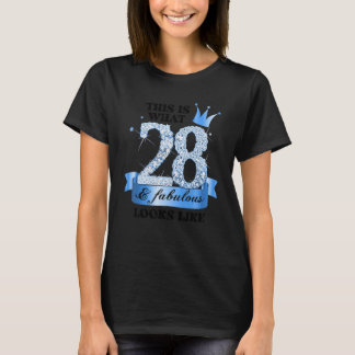28 & Fabulous I Blue White Party Group Candid Phot T-Shirt