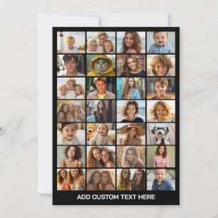 28 Foto-Collage - Benutzerdefinierter Text - Schwa Feiertagskarte