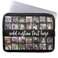 28 Foto Collage Grid - Script Text - Schwarz-weiß