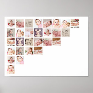 28 FotoCollage Custom Personalisiert Poster