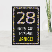 28. Geburtstag: Blumennummer, Individuelle Name, B