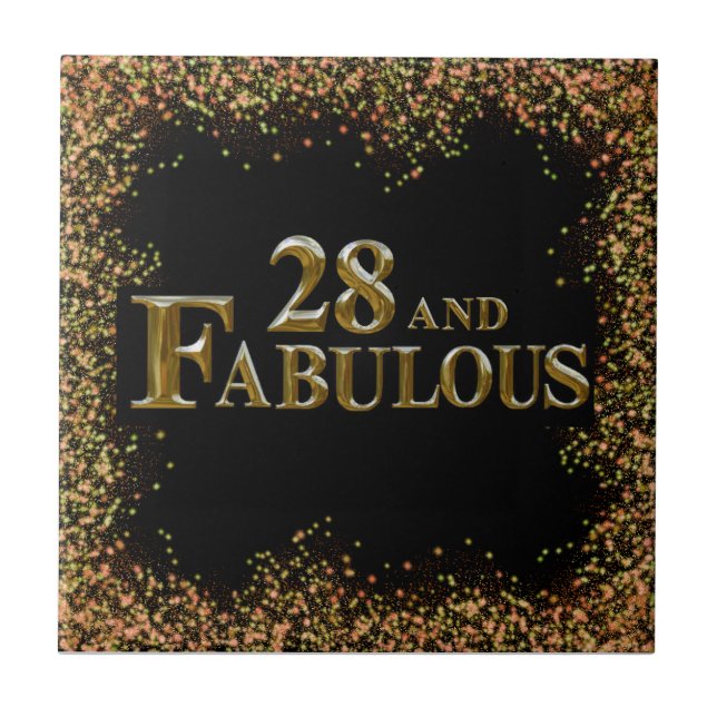 28. Geburtstag Fliese (Vorderseite)